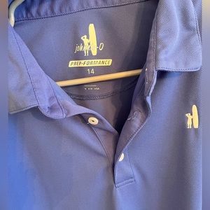 Johnnie-O Fairway PREP-FORMANCE Jr. Polo - Royal size 14.